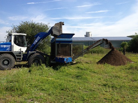 Zusatzleistung: Genehmigung, Recycling, Siebanlage